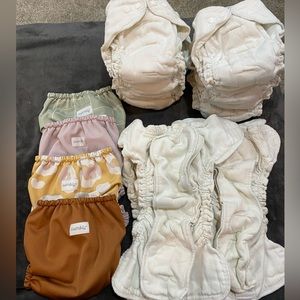 Preowned size 2 esembly cloth diapers